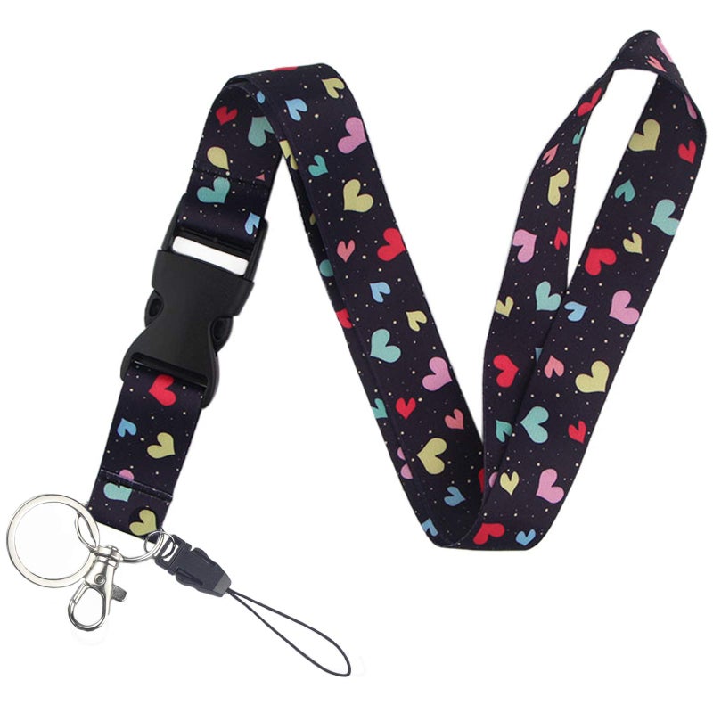 Yiflin Cute Neck Lanyard for Keys  Keychain  Wallet  ID Card Holder  with Quick Release Buckle - Image 1